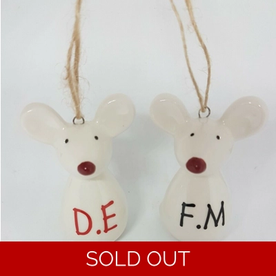 Ceramic Mouse Hanging Decoration